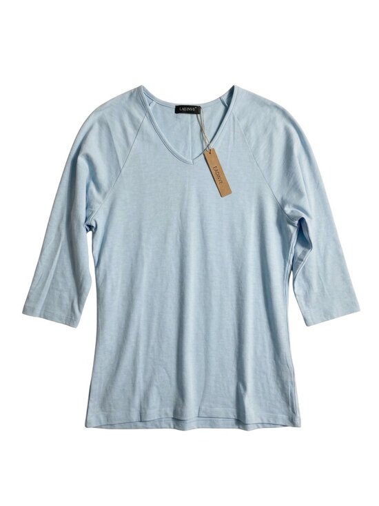 EADINVE Tops - NWT | EADINVE Sky Blue 3/4 Raglan Sleeve V-Neck Casual Basic Tee | Medium